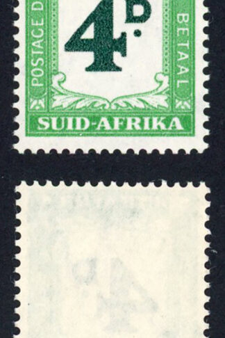 South Africa Postage Due 1950-8 SG.D42 4d deep myrtle-green and emerald UM