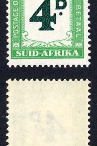 South Africa Postage Due 1950-8 SG.D42 4d deep myrtle-green and emerald UM