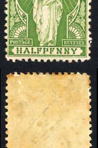 Virgin Islands 1899 SG.43a 1/2d HALFPFNNY variety mint cat 85 pounds