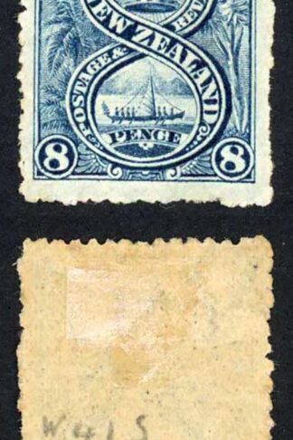 New Zealand 1902-07 SG.325 8d steel-blue wmk SG.W43 P14 mint cat 50 pounds