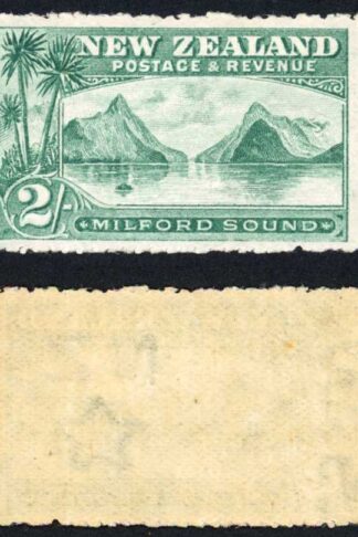 New Zealand 1902-07 SG.328 2s green wmk SG.W43 P14 VFM cat 225 pounds