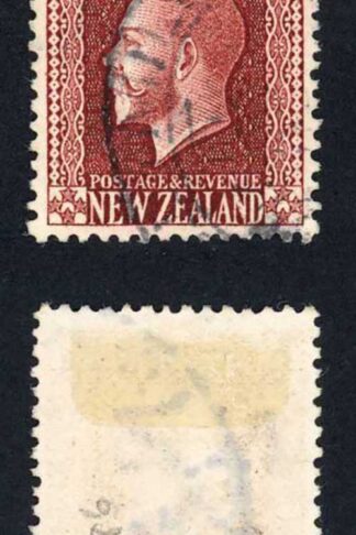 New Zealand 1915-30 SG.426a 7 1/2d red-brown P14x14.5 VFU cat 100 pounds