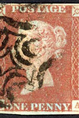 1841 Penny Red (TA) Plate 39 Fine Four Margins Cat 100 pounds