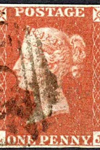 1841 Penny Red (LJ) Plate 53 Fine Four Margins Cat 40 pounds