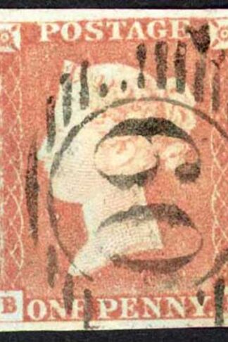 1841 Penny Red (BB) Plate 66 Fine Four Margins Cat 35 pounds