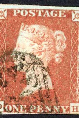 1841 Penny Red (DH) Plate 68 Fine Four Margins (Close) Cat 35 pounds