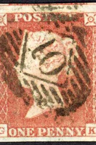 1841 Penny Red (GK) Plate 86 Fine Four Margins Cat 35 pounds