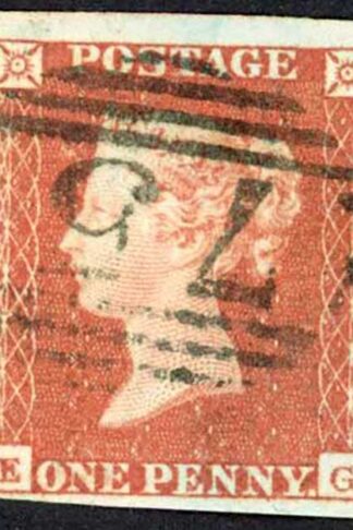 1841 Penny Red (EG) Plate 86 Fine Four Margins Cat 35 pounds
