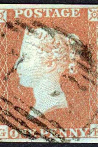 1841 Penny Red (GF) Plate 144 Fine Four Margins Cat 40 pounds