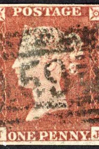 1841 Penny Red (JJ) Plate 144 Fine Four Margins Cat 40 pounds