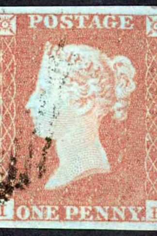 1841 Penny Red (IF) Plate 166 Fine Four Margins Cat 45 pounds