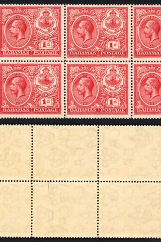 Bahamas SG107 1d Peace 3 x U/M Block Cat 16.5 pounds