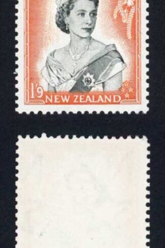 New Zealand SG733c 1/9 White opaque paper Coil Join U/M