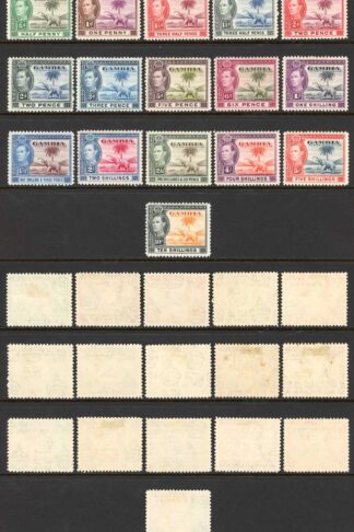 Gambia SG150/61 KGVI Set M/M Cat 170 pounds