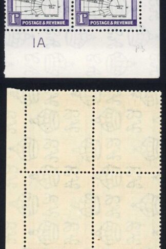 Falkland Is Dep SGG2a 1d Block inc Gap in 80th Parallel U/M