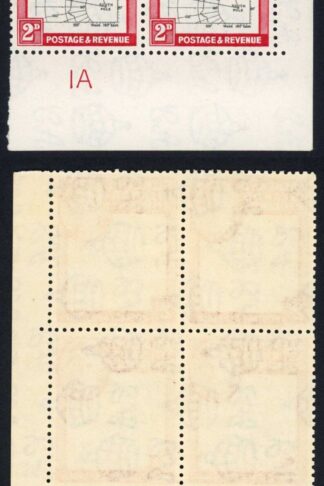 Falkland Is Dep SGG3a 2d Block inc Gap in 80th Parallel M/M