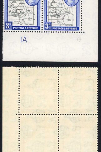 Falkland Is Dep SGG5 4d Block Broken D in Land Vignette Number 4 M/M