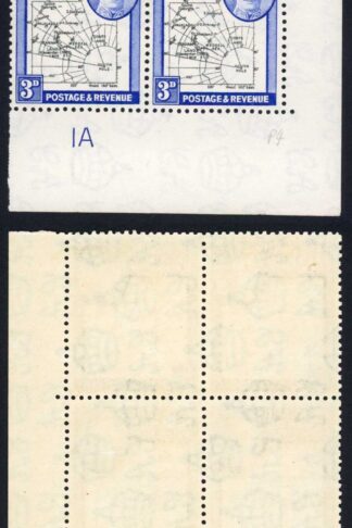 Falkland Is Dep SGG5 4d Block Broken D in Land Vignette Number 4 M/M