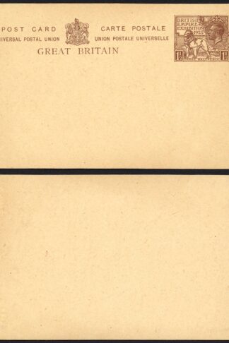 1925 Wembley 1 1/2d Post Card Mint