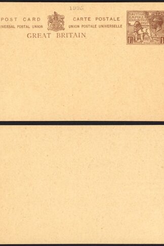1925 Wembley 1 1/2d Post Card Mint
