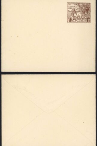 1925 Wembley 1 1/2d Envelope Mint