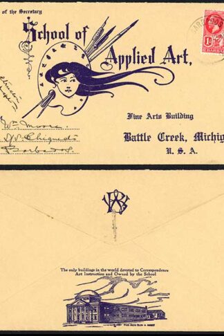 Barbados KGV illustrated School of Applied Art Envelope