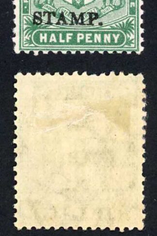 Jamaica SG73 1/2d Blue-green Broken W M/M