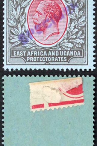 KUT SG54s KGV 2r Red and Black/blue opt Specimen locally M/M