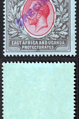 KUT SG54s KGV 2r Red and Black/blue opt Specimen locally U/M STRIP