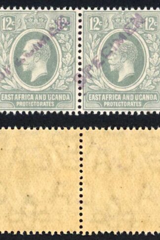 KUT SG48s KGV 12c Slate-Grey opt Specimen locally U/M PAIR