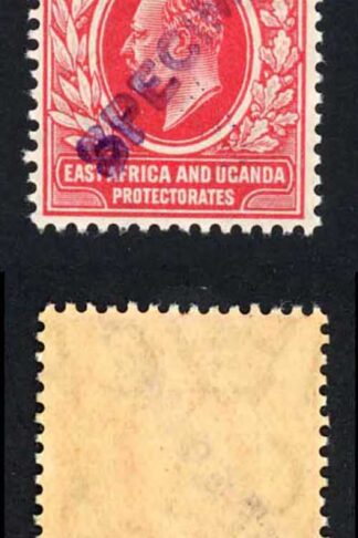 KUT SG36s KEVII 6c New Currency opt Specimen (locally) U/M STRIP of THREE