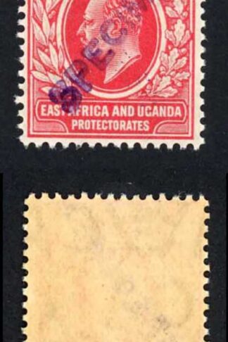 KUT SG36s KEVII 6c New Currency opt Specimen (locally) U/M STRIP of THREE