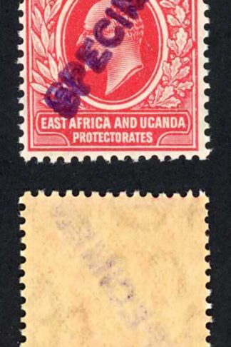 KUT SG36s KEVII 6c New Currency opt Specimen (locally) U/M