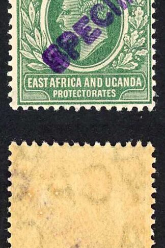 KUT SG35s KEVII 3c New Currency opt Specimen (locally) U/M