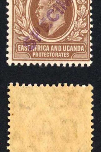 KUT SG34s KEVII 1c New Currency opt Specimen (locally) U/M