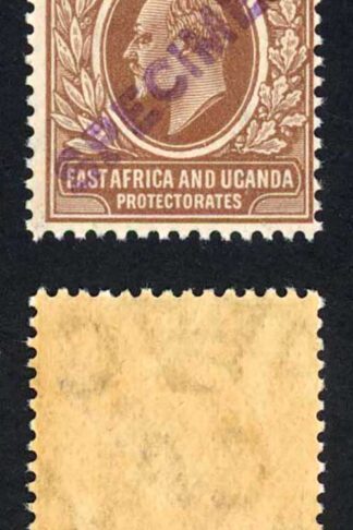 KUT SG34s KEVII 1c New Currency opt Specimen (locally) U/M