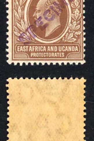KUT SG34s KEVII 1c New Currency opt Specimen (locally) U/M