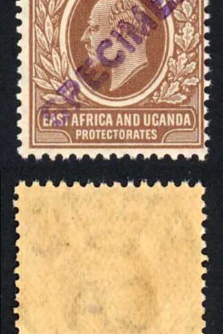 KUT SG34s KEVII 1c New Currency opt Specimen (locally) U/M PAIR