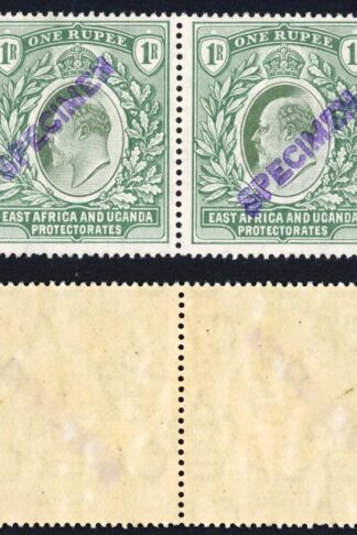 KUT SG26s KEVII 1R Wmk Mult Crown opt Specimen (locally) U/M PAIR
