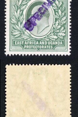 KUT SG26s KEVII 1R Wmk Mult Crown opt Specimen (locally) U/M STRIP GREAT COLOUR
