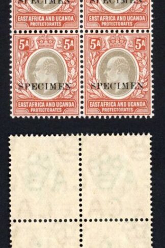 KUT SG24s KEVII 5a Wmk Mult Crown opt Specimen (locally) U/M BLOCK of FOURTEEN