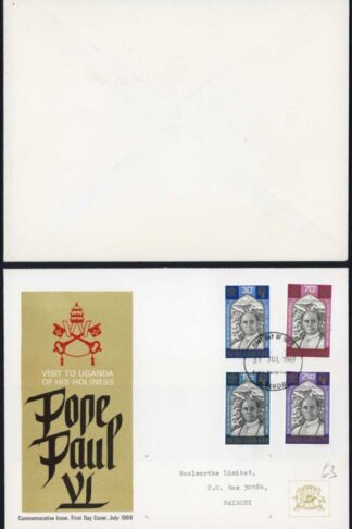 KUT 1967-72 six different illustrated first day covers