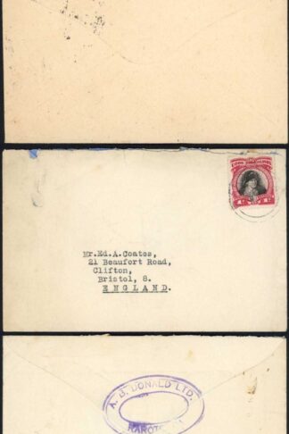 Cook Islands 1922-34 group of six covers each franked 1d