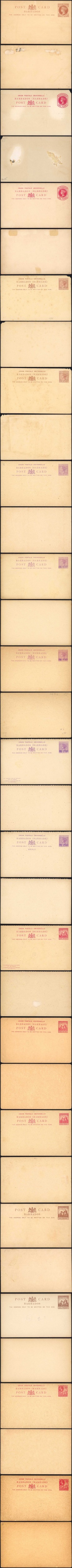 Barbados 1881-1913 Postal Stationery postcards mint group various types