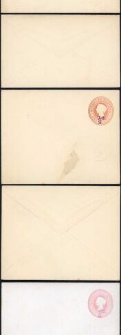 Barbados QV Postal Stationery envelopes mint group