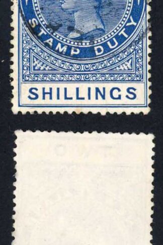 New Zealand 1882-1930 SGF111 2s deep blue P14.5x14 used cat 10 pounds