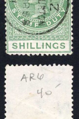 New Zealand 1882-1930 SGF38 5s green P12.5 VFU cat 30 pounds