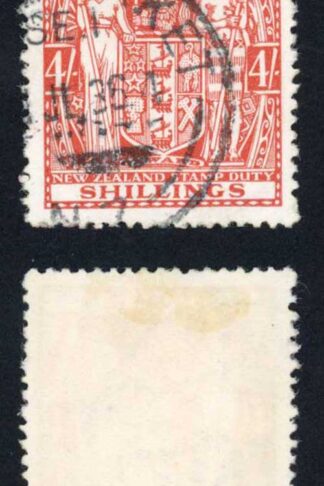 New Zealand 1931-40 SGF148 4s red VFU cat 13 pounds