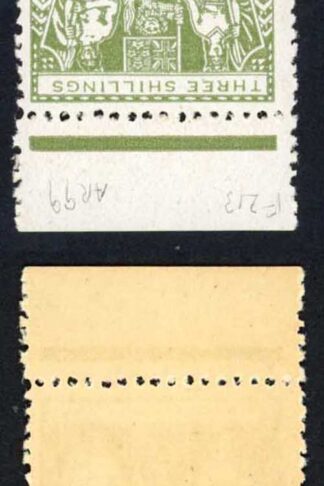 New Zealand 1940-58 SGF213w 3/6 on 3s6d grey-green type II UM cat 55 pounds