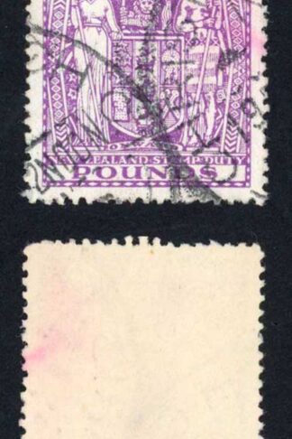 New Zealand 1940-58 SGF206 2 pounds bright purple used cat 55 pounds